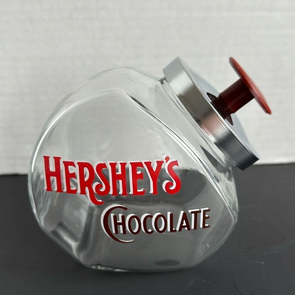 Hersheys Chocolate Kitchen Vintage Glass Hersheys Chocolate Jar